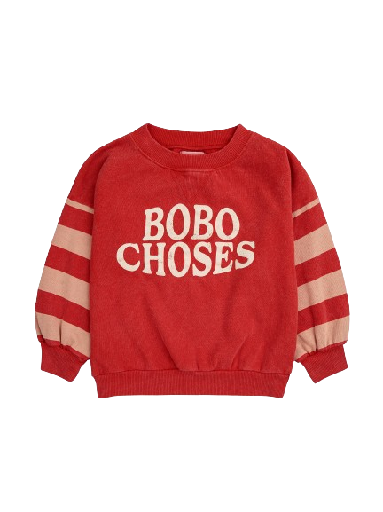 Felpa a righe Bobo Choses 124AC051 MULTICOLORE BOBO CHOSES 