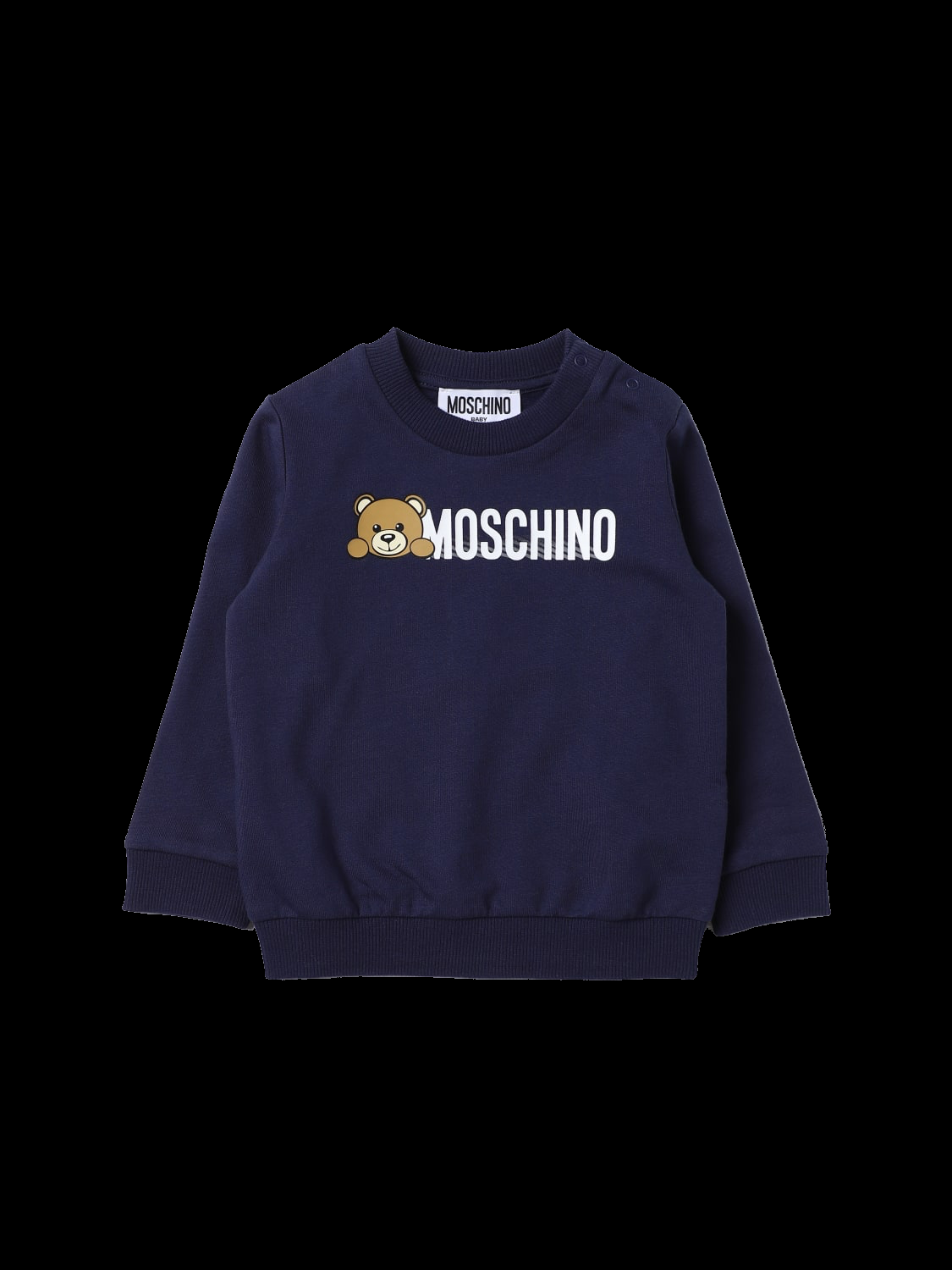 Felpa con stampa Teddy Bear MOF04Q LCA40 40016 MOSCHINO 