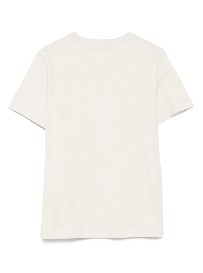 T-shirt beige con logo per bambino BX8P91 Z3186 107NE BALMAIN 