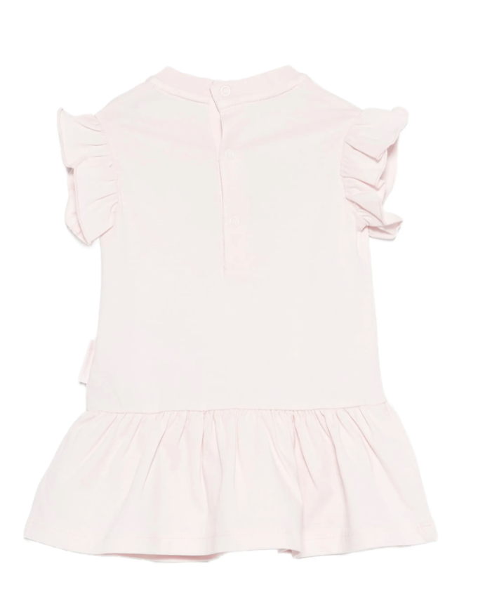 Abito in cotone con stampa zebra L1951 8I00002 89AUM 503 MONCLER 