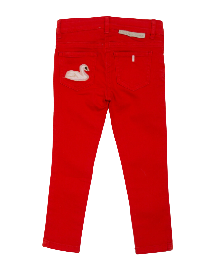 Pantalone cotone  rosso bimba 471600 SJK58 6564 STELLA McCARTNEY 