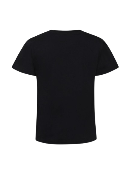 T-shirt nera con logo