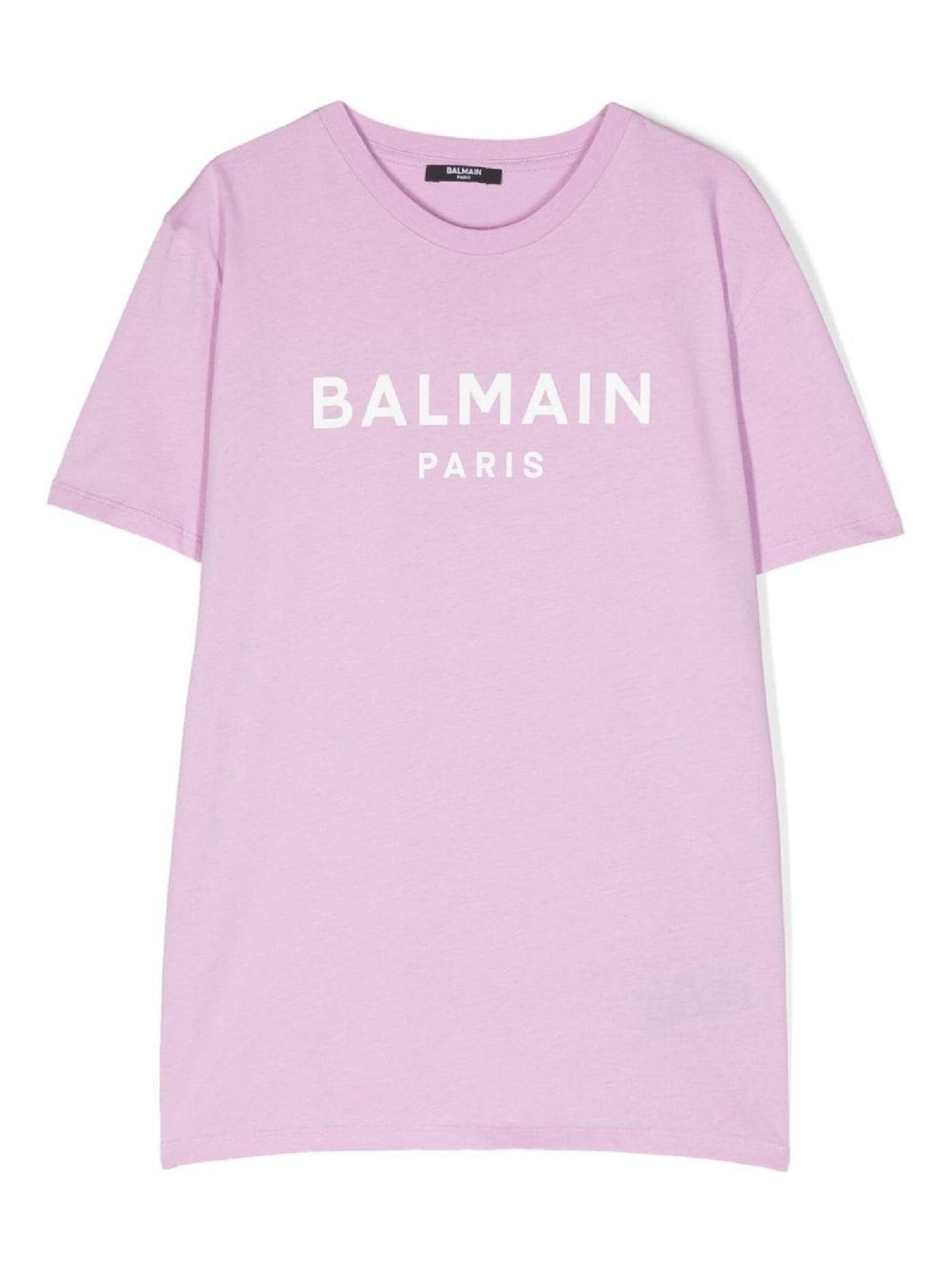 T-shirt con stampa BT8P41 Z0082 519BC BALMAIN 