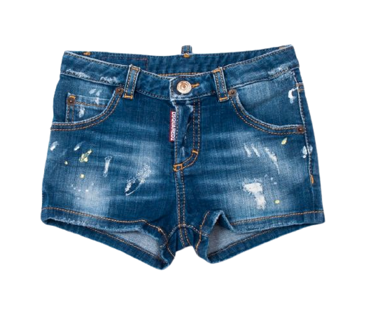 Pantaloncini blu bambina. DQ02QR DQ01 BLUE DSQUARED2 