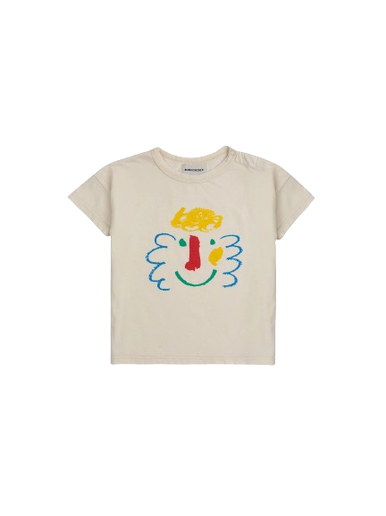 T-shirt con stampa 124AB002 BEIGE BOBO CHOSES 