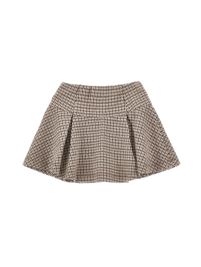 Gonna con peighe pied-de-poule 17F701 6217 0206 MONNALISA 