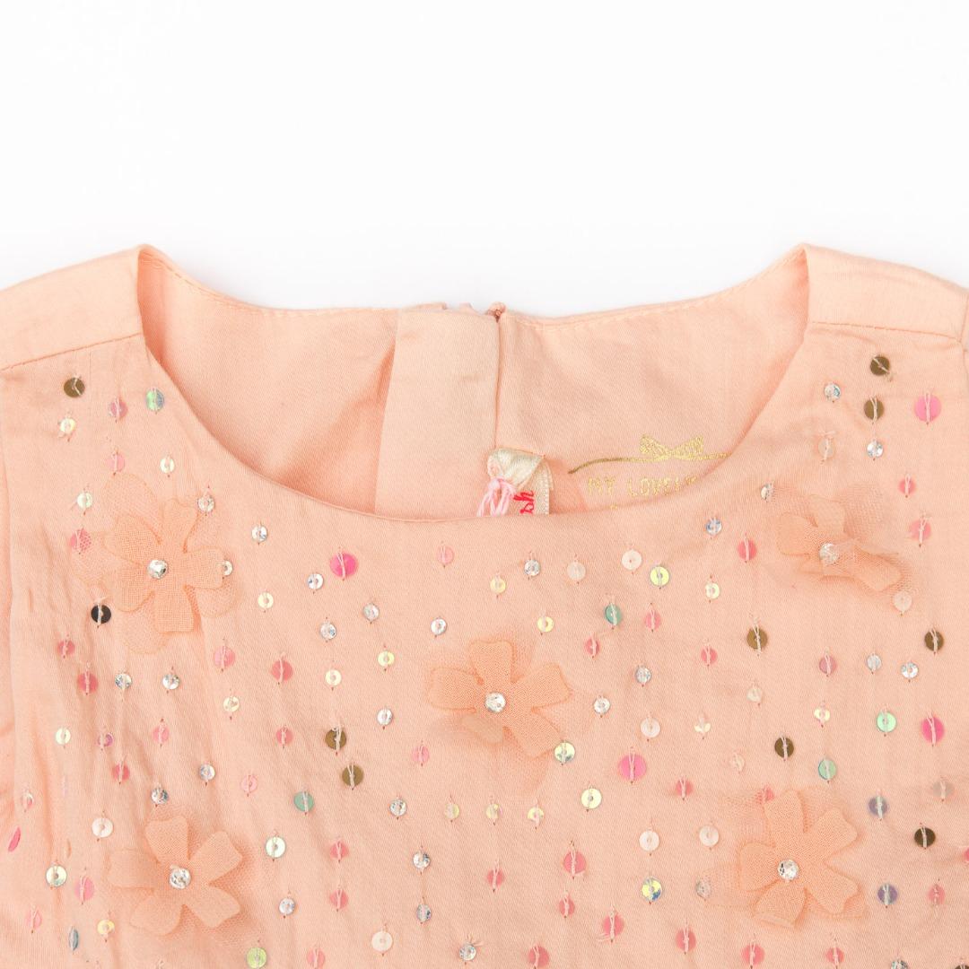 Abito elegante smanicato con paillettes