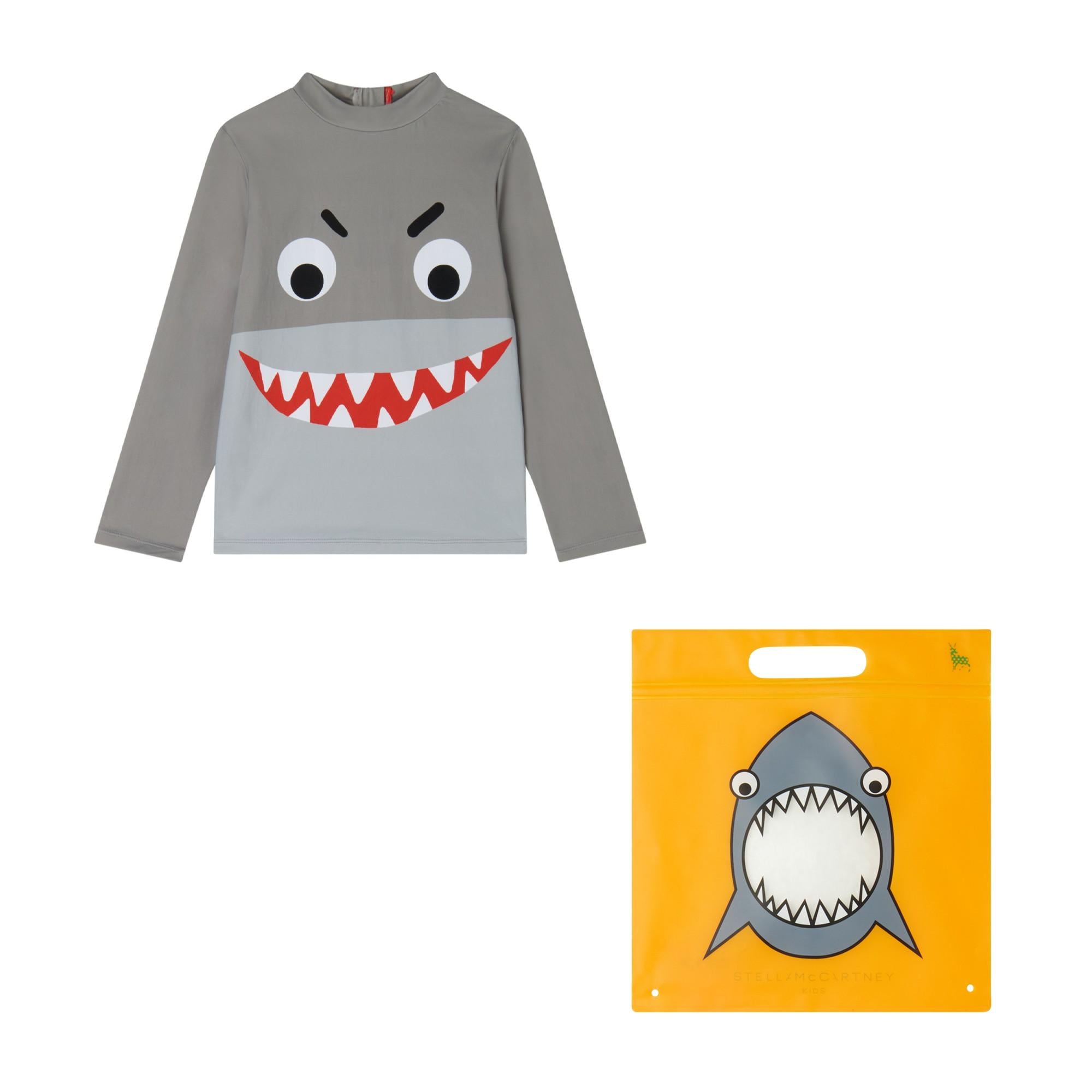 Top rash a maniche lunghe Shark Face