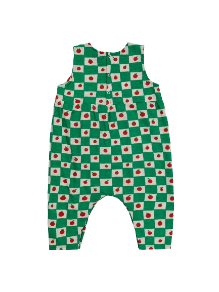 Tuta in cotone verde 124AB087 MULTICOLORE BOBO CHOSES 