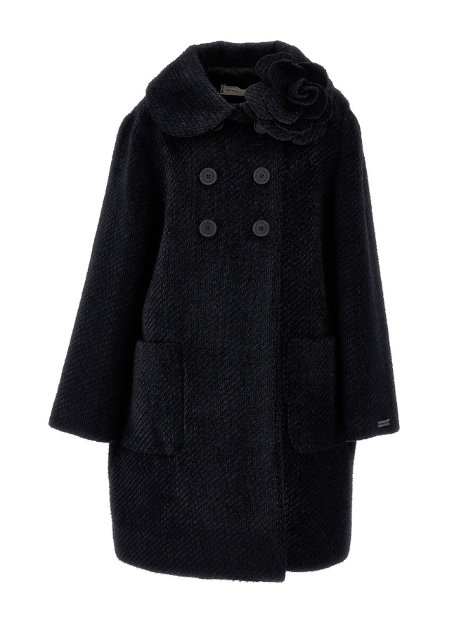 Cappotto doppiopetto fiore 17F109 6314 0050 MONNALISA 