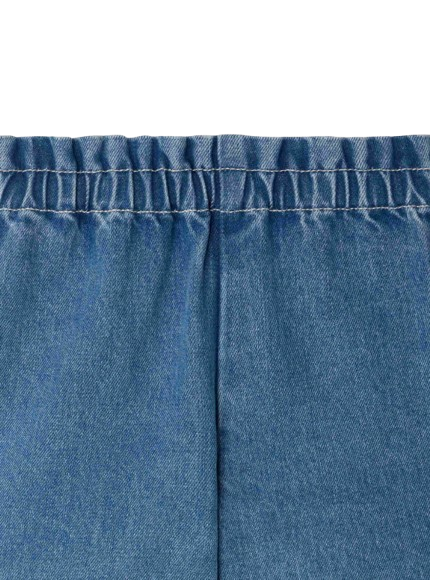 Pantaloncini Milly blu medio in cotone biologico S06GBEW00008 015A BONPOINT 
