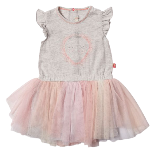 Abito neonata con tulle multicolore