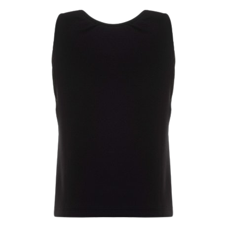 T-shirt nera  con logo dorato