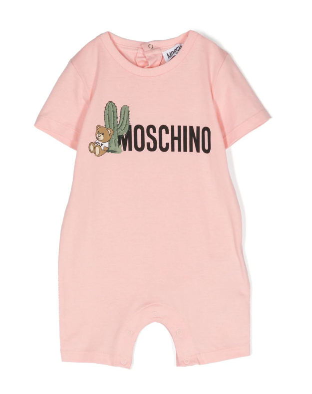 Tutina rosa per neonata MUT03S LAA02 50209 MOSCHINO 