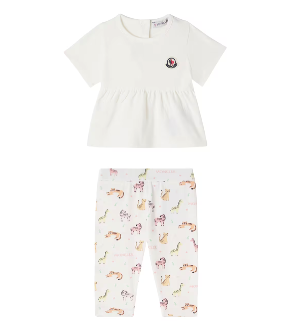 Set in coton con stampa animali L1951 8M00007 89BB5 F00 MONCLER 