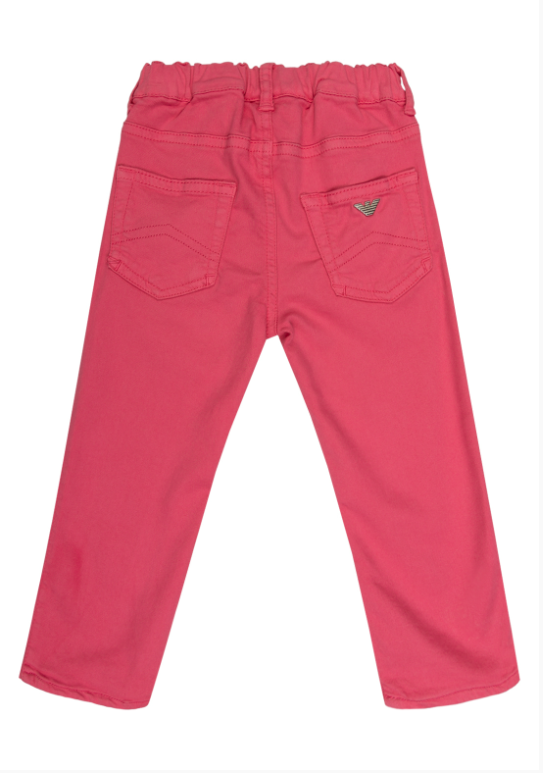 Pantaloni rosa neonata 6YEJ23 3N04Z 1408 ARMANI JUNIOR 