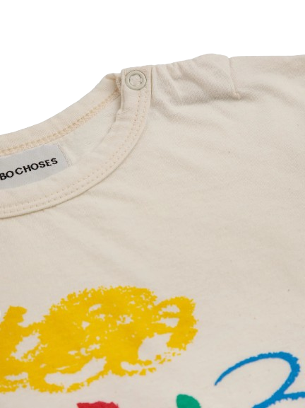 T-shirt con stampa 124AB002 BEIGE BOBO CHOSES 