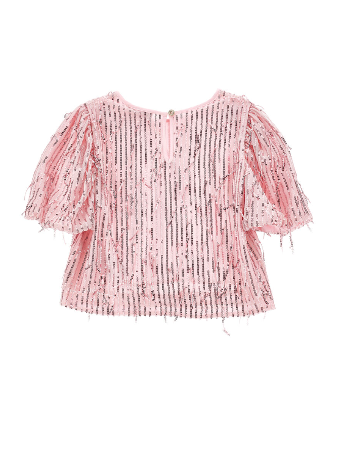 Top frange paillettes 79F200 6055 0090 MONNALISA 