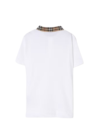 Polo bianca per bambini 8105571 A1464 BURBERRY 