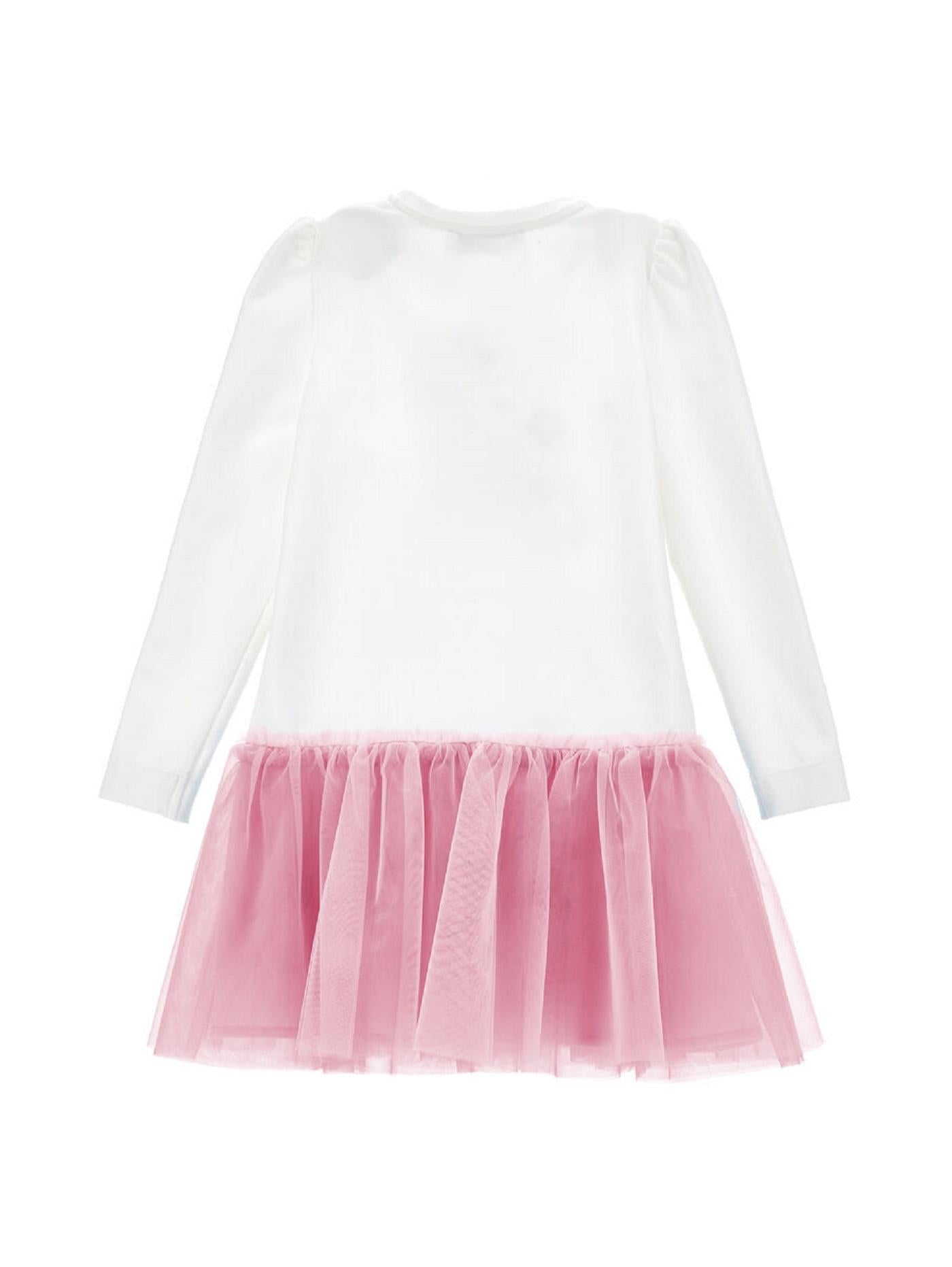 Abito a maniche lunghe con tulle