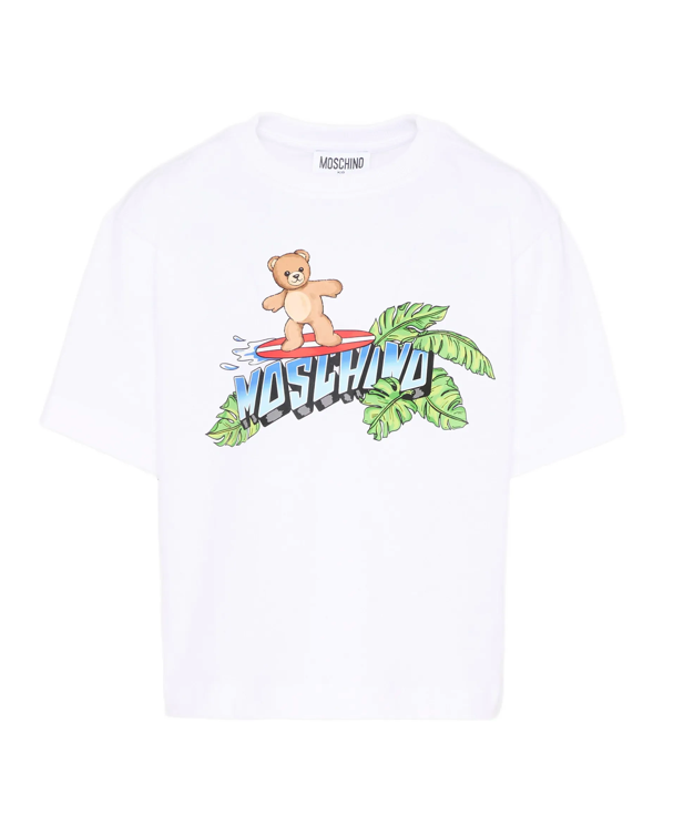 T-shirt per bambini HUM05K LAA23 10101 MOSCHINO 