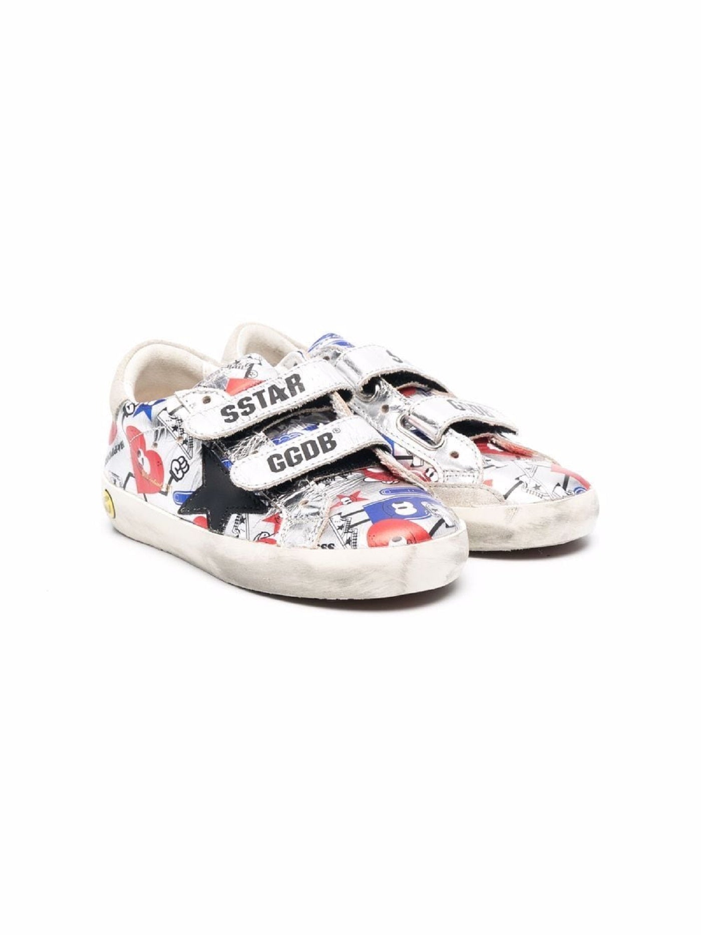 Sneakers Old School argento per bambini