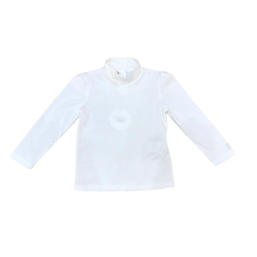 T-shirt dolcevita neonata bianco